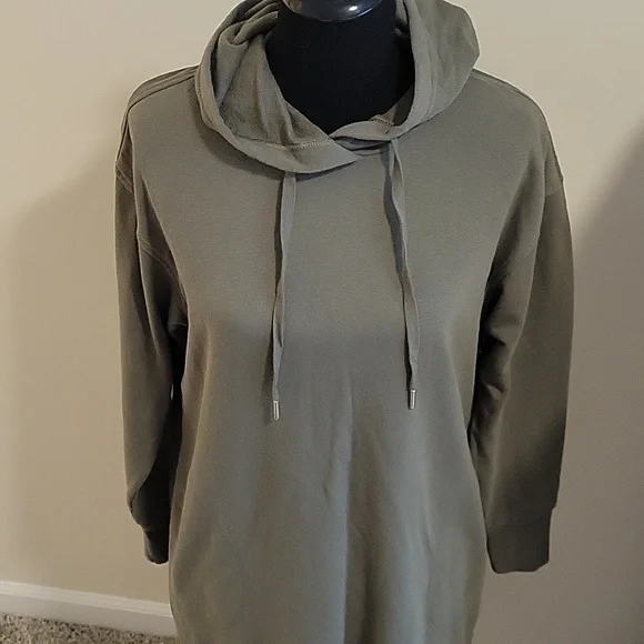 Old Navy | Dresses | Old Navy Green Hoodie Dress | Poshmark